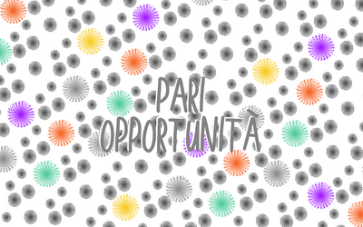 Una grafica con il nome del bando e uno sfondo di fiori grigi, alcuni colorati. 