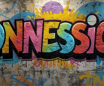 un murales con la scritta "connessioni"