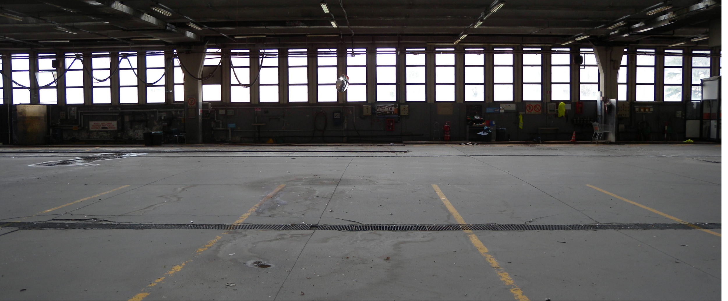 Una vista attuale degli interni dell'Ex Atesina a Trento