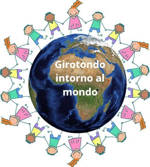 il globo terrestre circondato da un girotondo di bambini