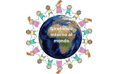 il globo terrestre circondato da un girotondo di bambini
