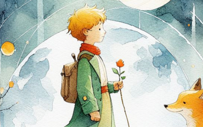 il piccolo principe parla con la volpe