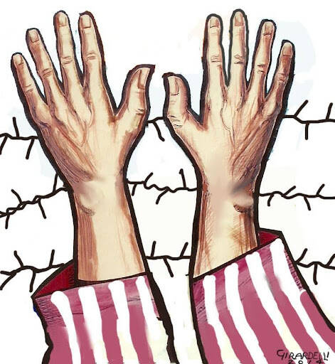 Immagine: ragazzi nella tormenta