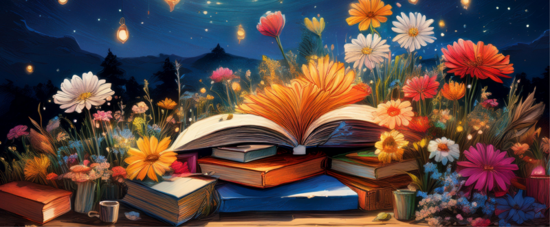 Silent reading party - fiori e libri in una notte stellata