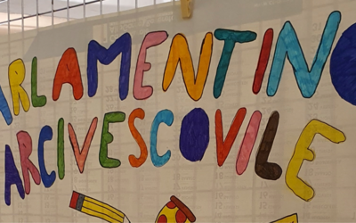 il cartellone della scuola Arcivescovile per la fiera di Stra.bene
