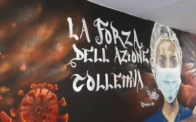 Immagine: street art canestrini