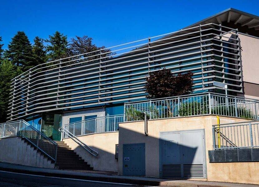 Una fotografia del teatro di Villazzano dall'esterno