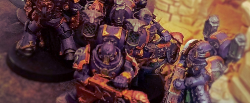  miniature viola di guerrieri