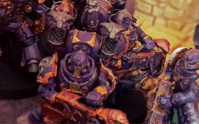  miniature viola di guerrieri